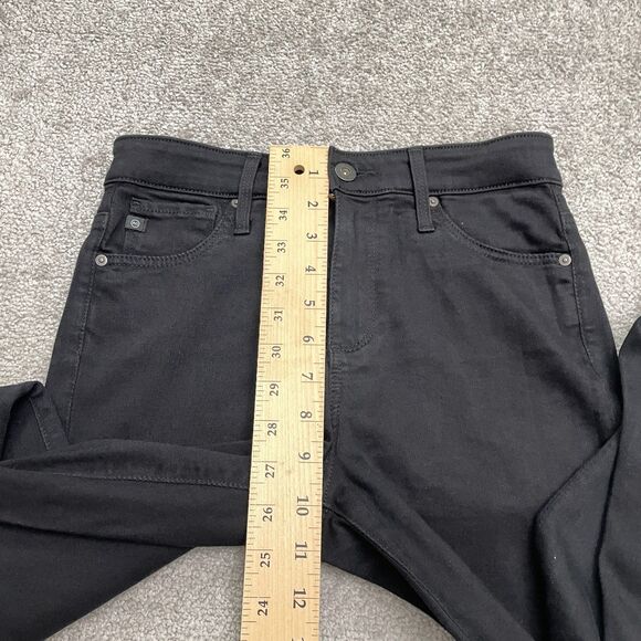 AG Adriano Goldschmied Farrah Ankle High Rise Skinny Jeans Women 25R Black 26x29 - Picture 15 of 16